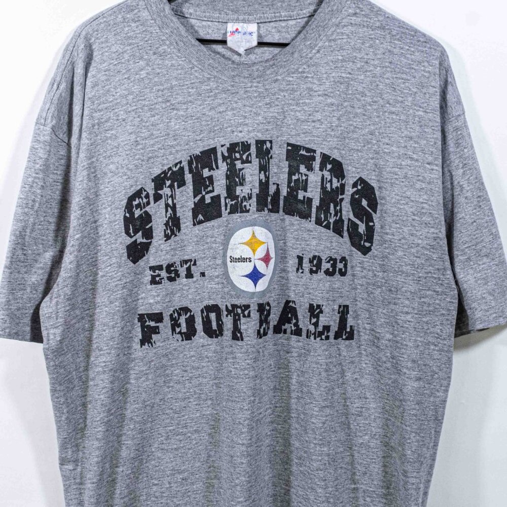 Pittsburgh Steelers Football Majestic T-Shirt XL Y2K Sports Streetwear